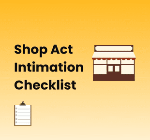 Shop Act Intimation Checklist