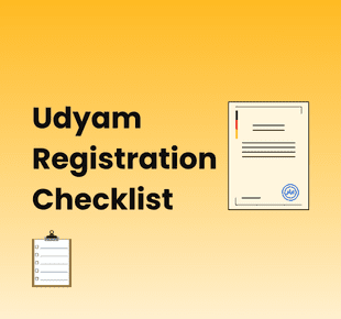 Udyam Registration Checklist