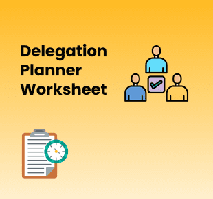 Delegation Planner Worksheet